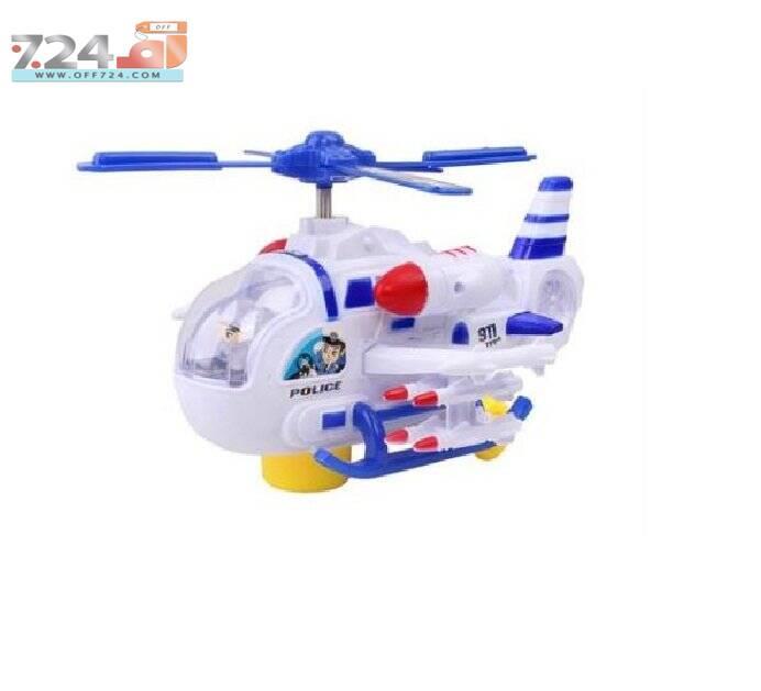 هلی کوپتر موزیکال اسباب بازی مدل Police Super Helicopter